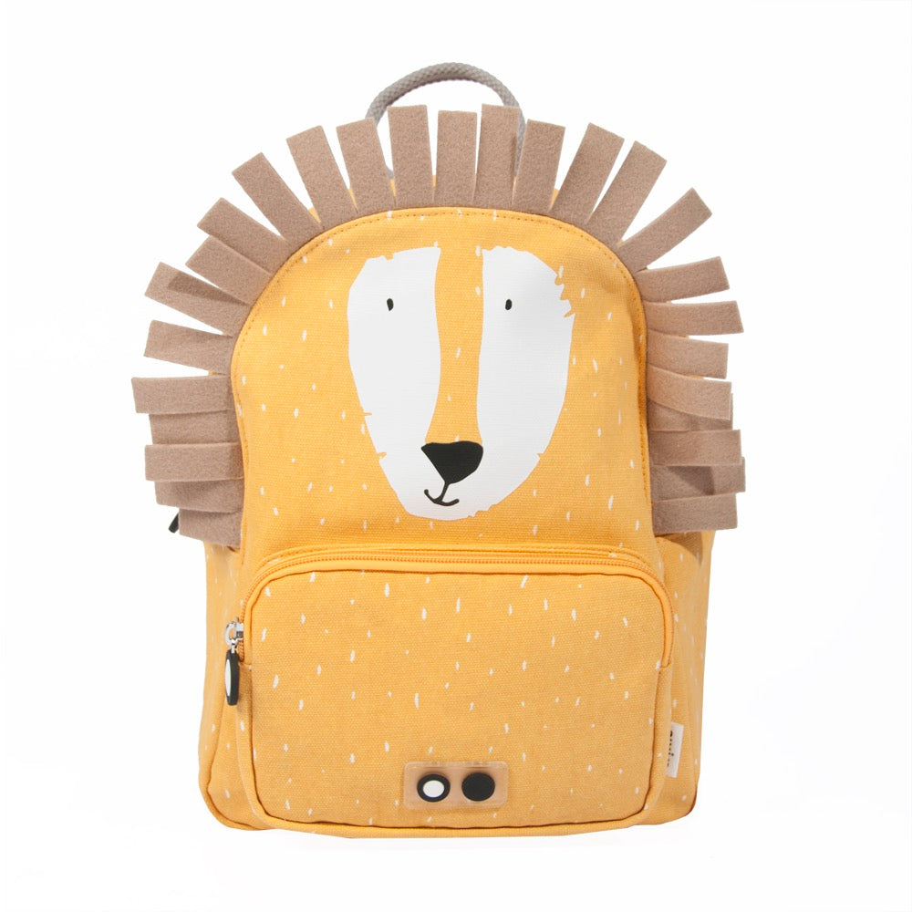Trixie Schooltas Mr Lion vrolijke rugzak voor kinderen met leeuwendesign en ritssluiting