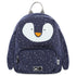 Trixie Schooltas Mr. Penguin kinderrugzak met speels pinguïn gezicht en ritsvakje