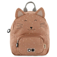 Trixie Schooltas Mrs. Cat - Klein, compacte kinder rugzak met kattendesign van gerecycled katoen