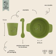 Silicone First Meal Set for Kids - Mr. Dino