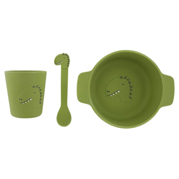 Silicone First Meal Set for Kids - Mr. Dino