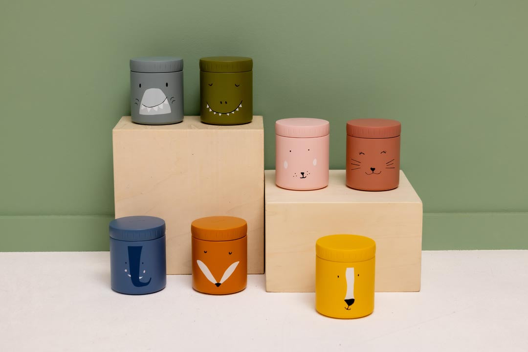 Trixie Thermos lunchpot 500ml met vrolijk dierenontwerp, dubbelwandig en lekvrij