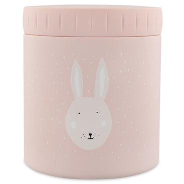 Trixie Thermos lunchpot 500ml Mrs. Rabbit roze lunchpot met konijnenontwerp