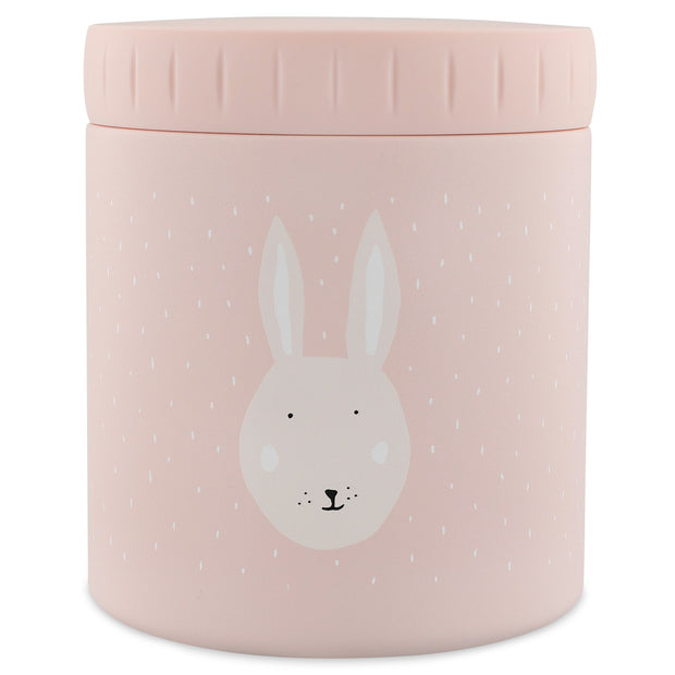 Trixie Thermos lunchpot 500ml Mrs. Rabbit roze lunchpot met konijnenontwerp