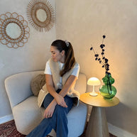 Merino wollen bodywarmer volwassenen met houten touwtjes