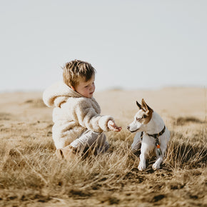 Merino wollen kinderjas - Beige