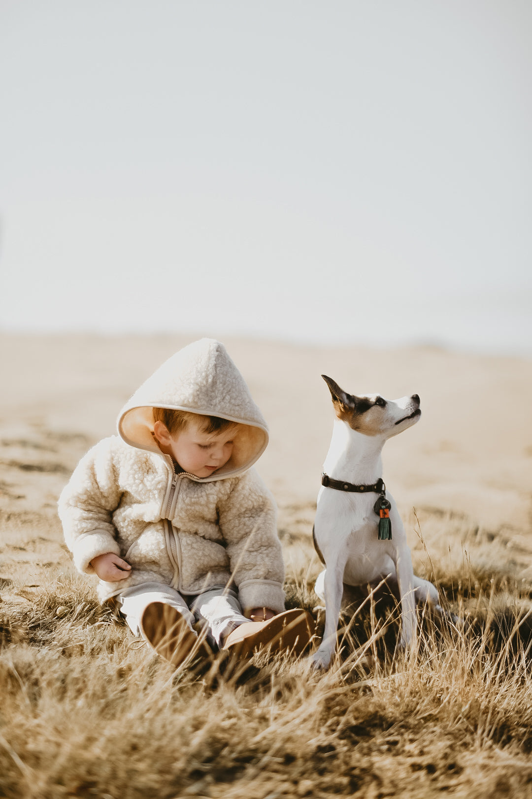 Merino wollen kinderjas - Beige