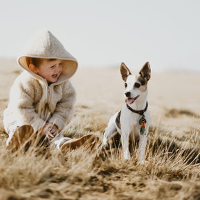 Merino wollen kinderjas - Beige