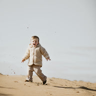 Merino wollen kinderjas - Beige