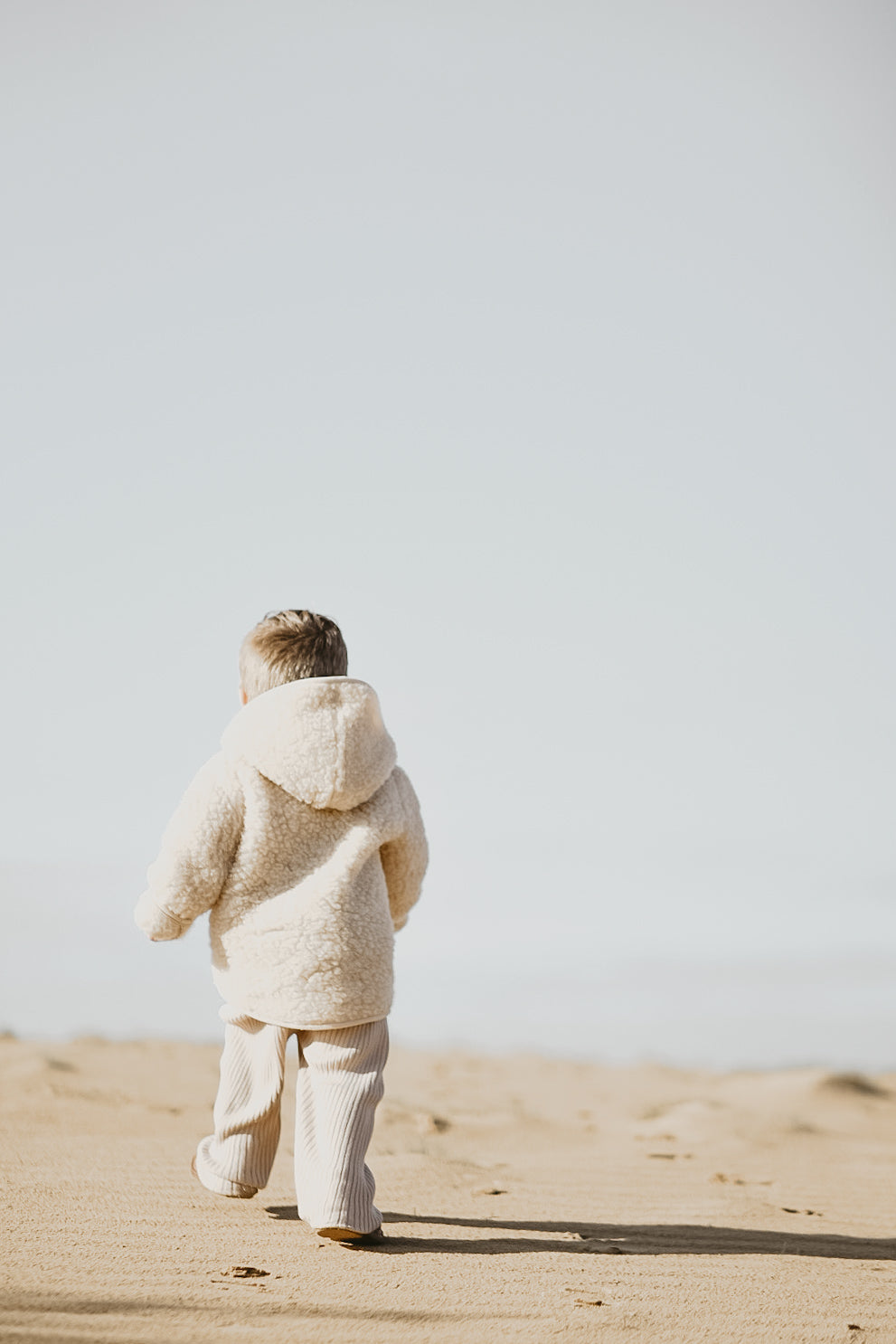 Merino wollen kinderjas - Beige