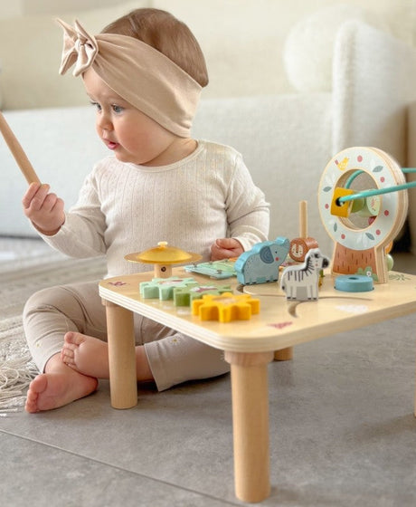 Wooden Educational Table Musical Sensory Maze 5in1