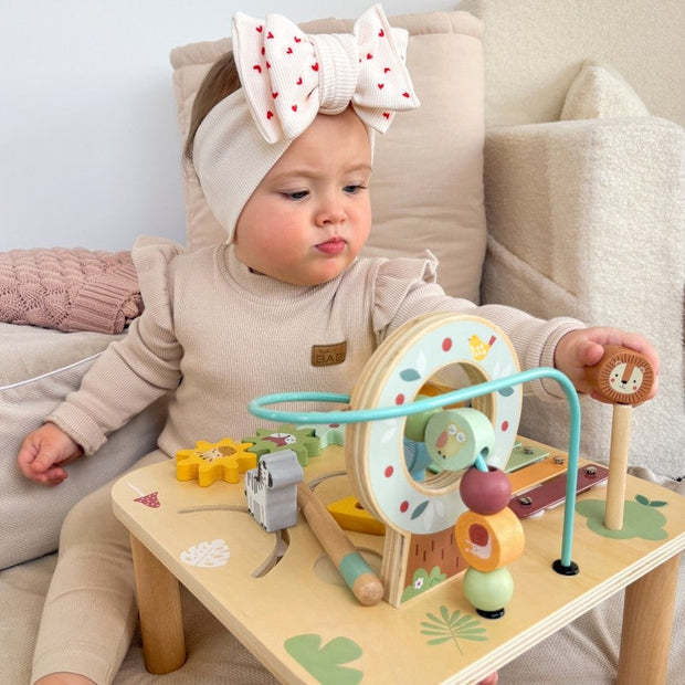 Houten Activiteitentafel - Muzikale Sensorische Doolhof 5-in-1