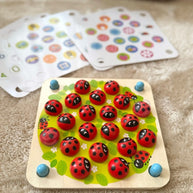 Woopie Houten Educatief Memoriepuzzel met lieveheersbeestjes voor geheugen en concentratie