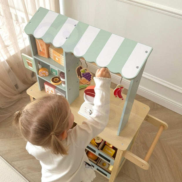 Houten food truck stand groot - 73 stuks