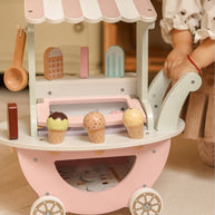 Wooden Ice Cream Shop With Cart