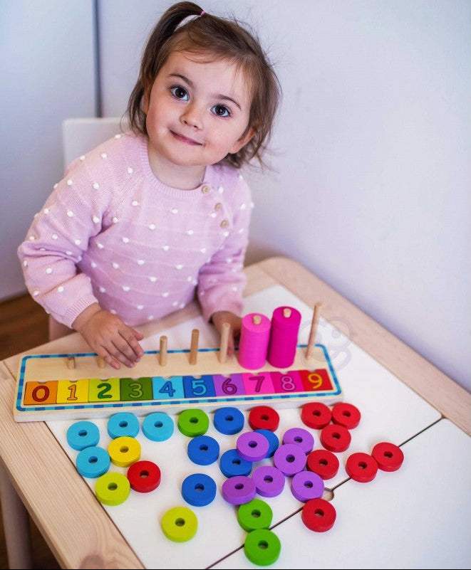 Puzzle For Learning Colors And To Count