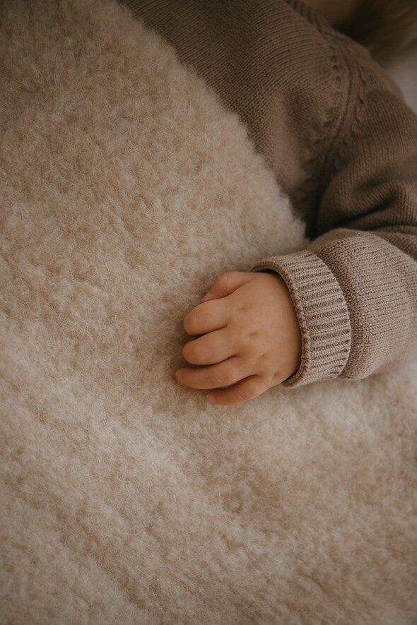 Merino wollen ledikantdeken