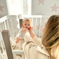 Baby Crib ELIN - Cappuccino/White