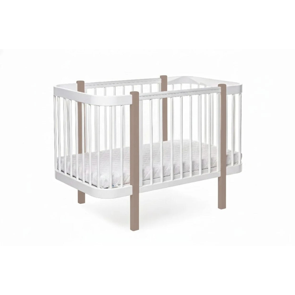 Ledikant ELIN - Cappuccino/Wit