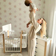 Baby Crib ELIN - Natural/White