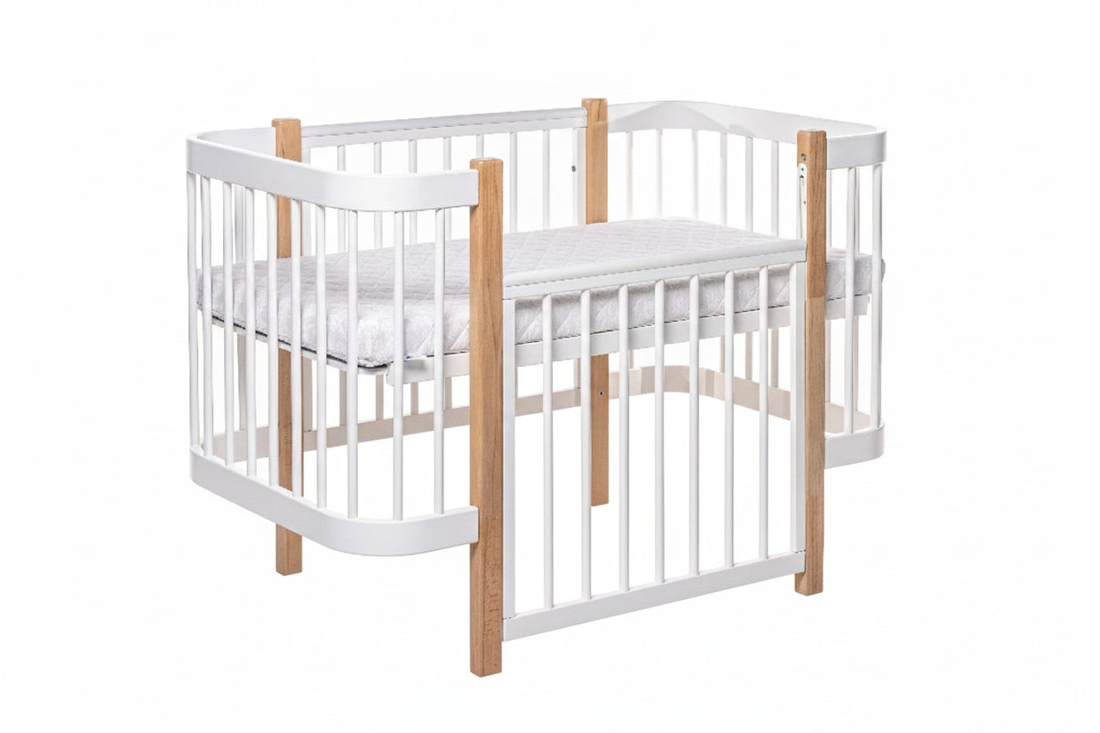 Baby Crib ELIN - Natural/White
