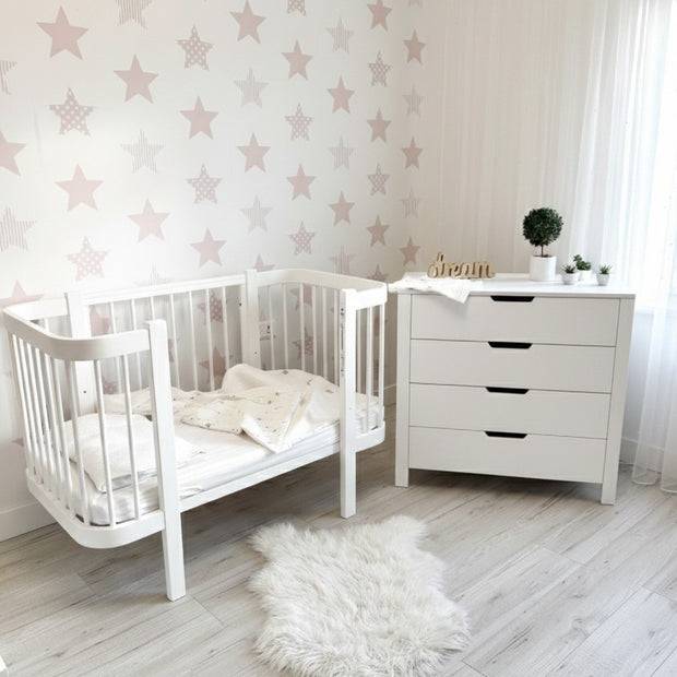 Ledikant ELIN met Dreemsy matras - Wit