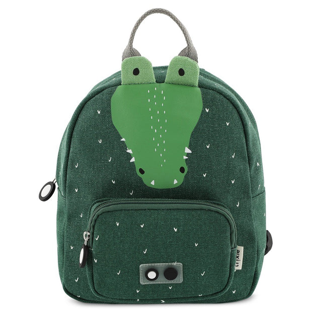 Trixie Schooltas Mr Crocodile groene schoolrugzak met krokodillenmotief voor kinderen