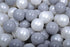 MeowBaby Ballen voor Ballenbak 200 stuks grijs en wit parelmoer plastic ballen