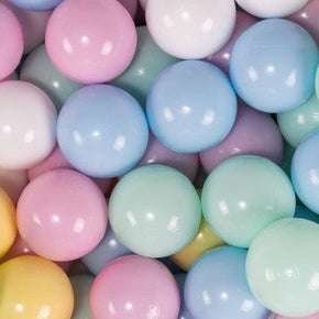 MeowBaby Ballen voor Ballenbak 200 stuks in zachte pastelkleuren voor kinderen speelgoed