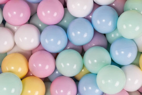 MeowBaby Ballen voor Ballenbak 200 stuks in zachte pastelkleuren voor kinderen speelgoed