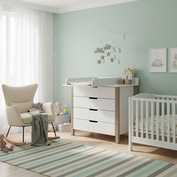 Commode ELIN - Cappuccino/Wit