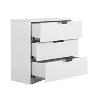 Kocot Kids Ladekast Classic wit met drie ruime lades en strak design voor kinderkamer