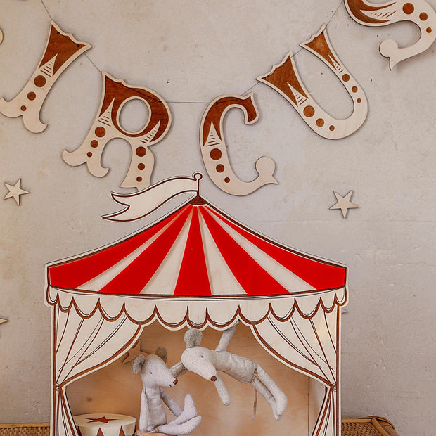 Circus Puppet Theater – Wooden Wall Decoration