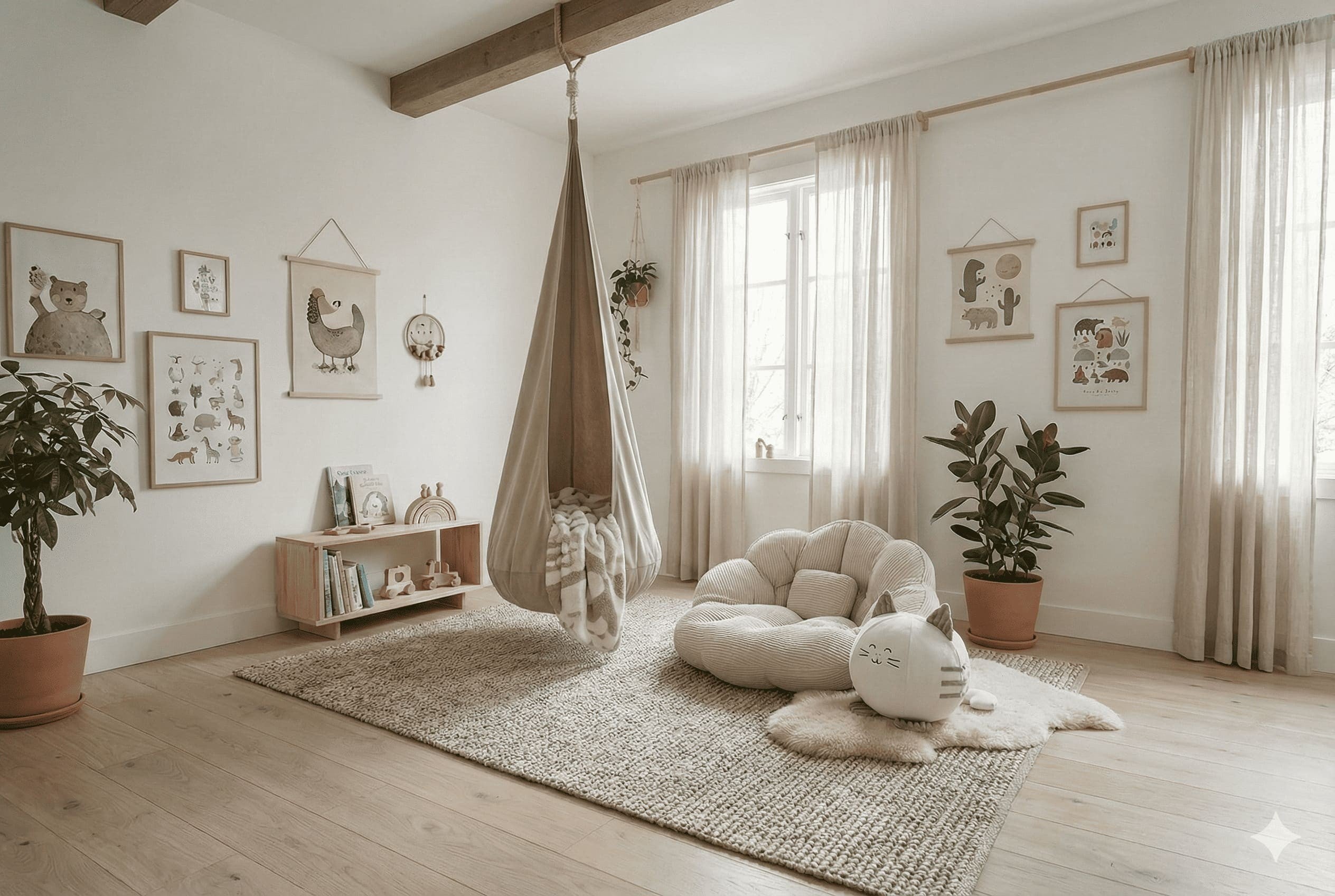 Cocon schommel - Cotton Cloud White