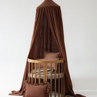 Cotton Canopy - Brown Stripes