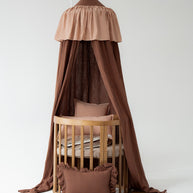 Cotton Canopy - Brown Stripes