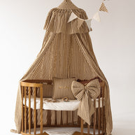 Cotton Canopy - Olive Stripes