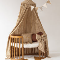 Cotton Canopy - Olive Stripes