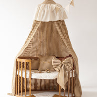 Cotton Canopy - Olive Stripes