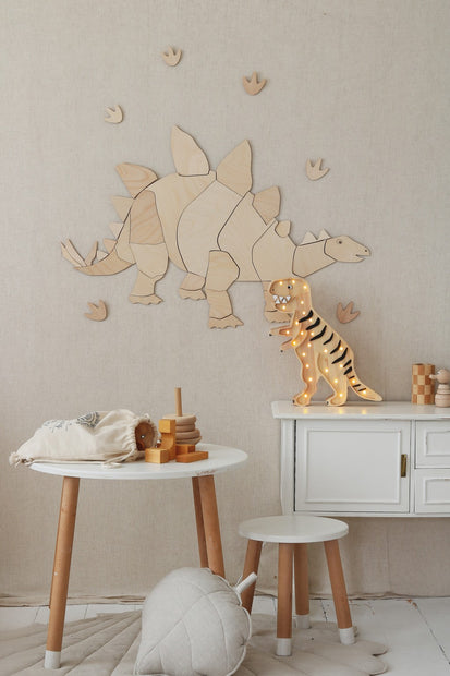 Houten Wanddecoratie - Dinosaur Stegosaurus