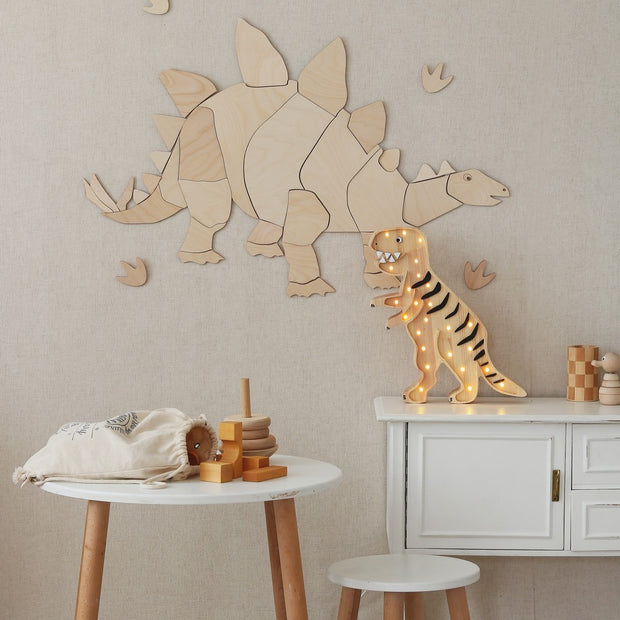 Houten Wanddecoratie - Dinosaur Stegosaurus