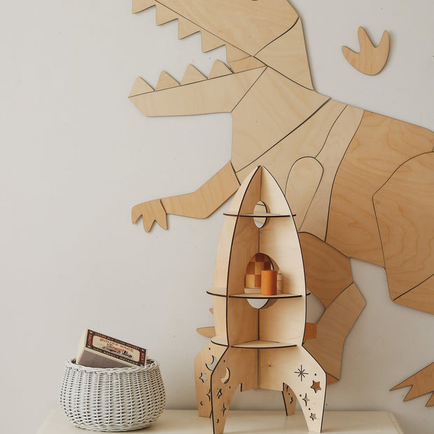 Houten Wanddecoratie - Dinosaur T-Rex