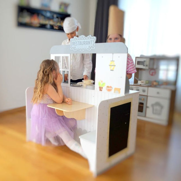 Gerardo’s Toys Houten 2in1 Diner - Restaurant en Keuken
