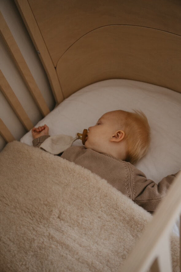 Merino wollen ledikantdeken