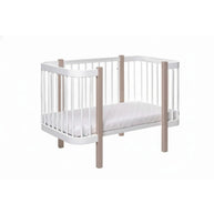 Ledikant ELIN met Dreemsy matras - Cappuccino/Wit