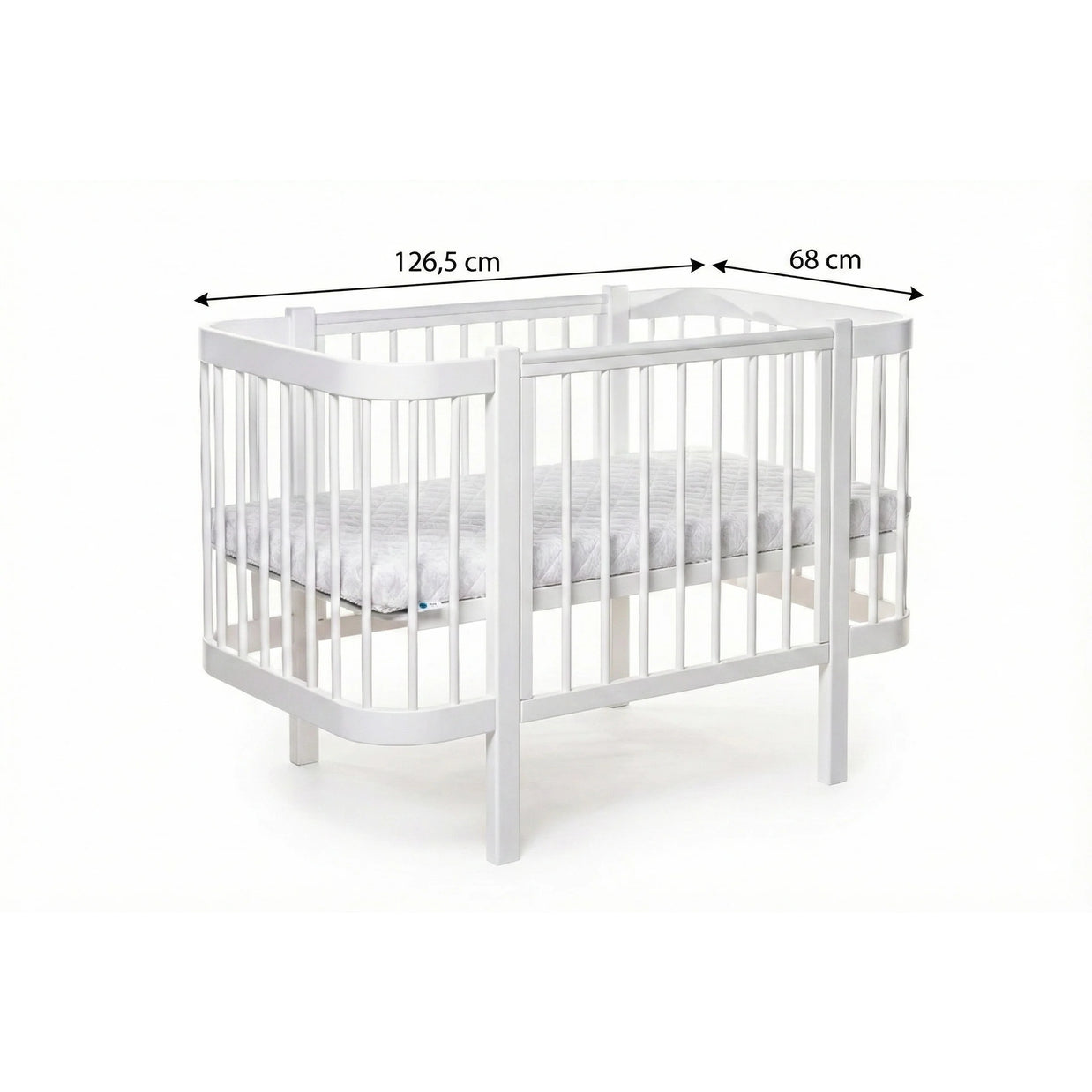 Ledikant ELIN met Dreemsy matras - Wit