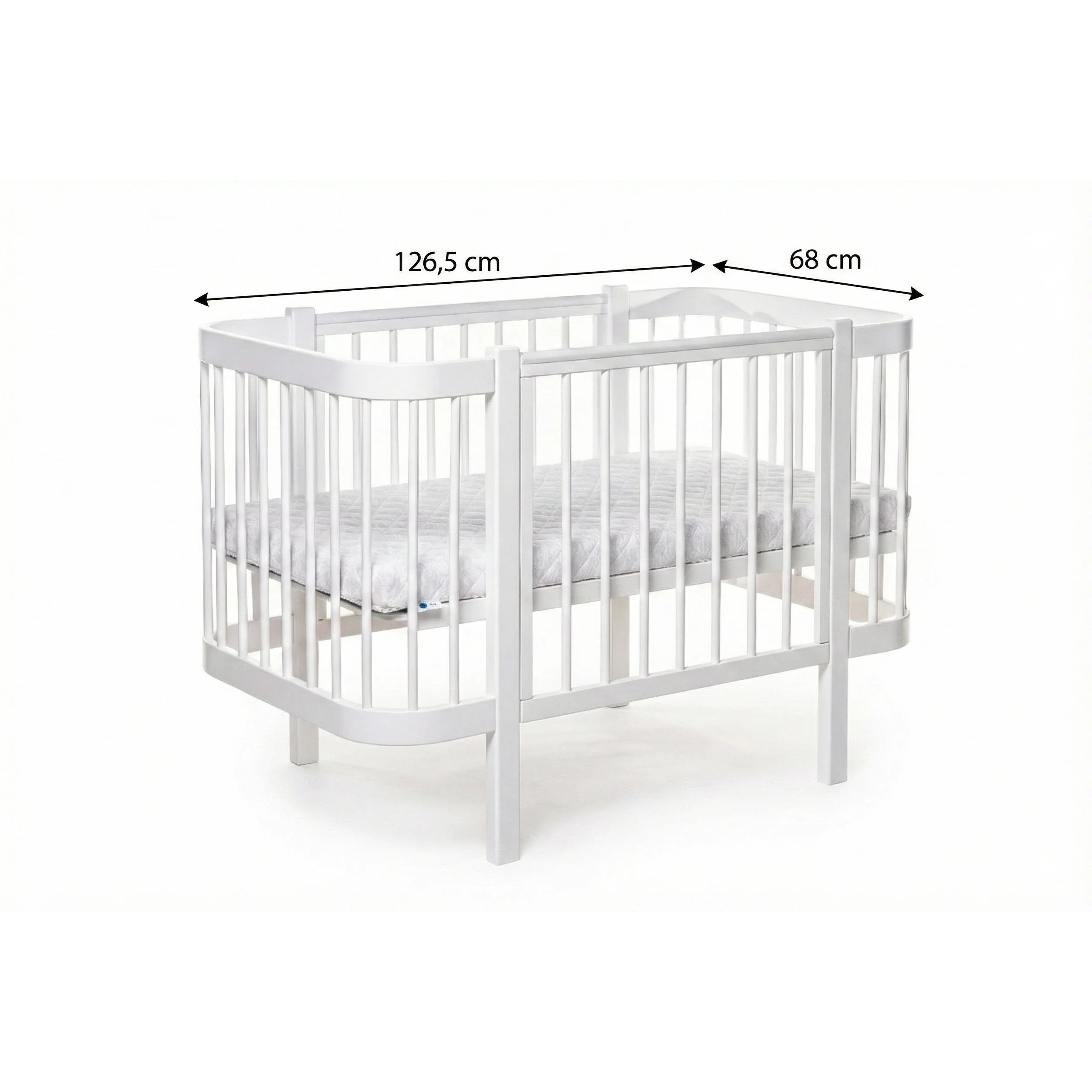 Ledikant ELIN met Dreemsy matras - Wit