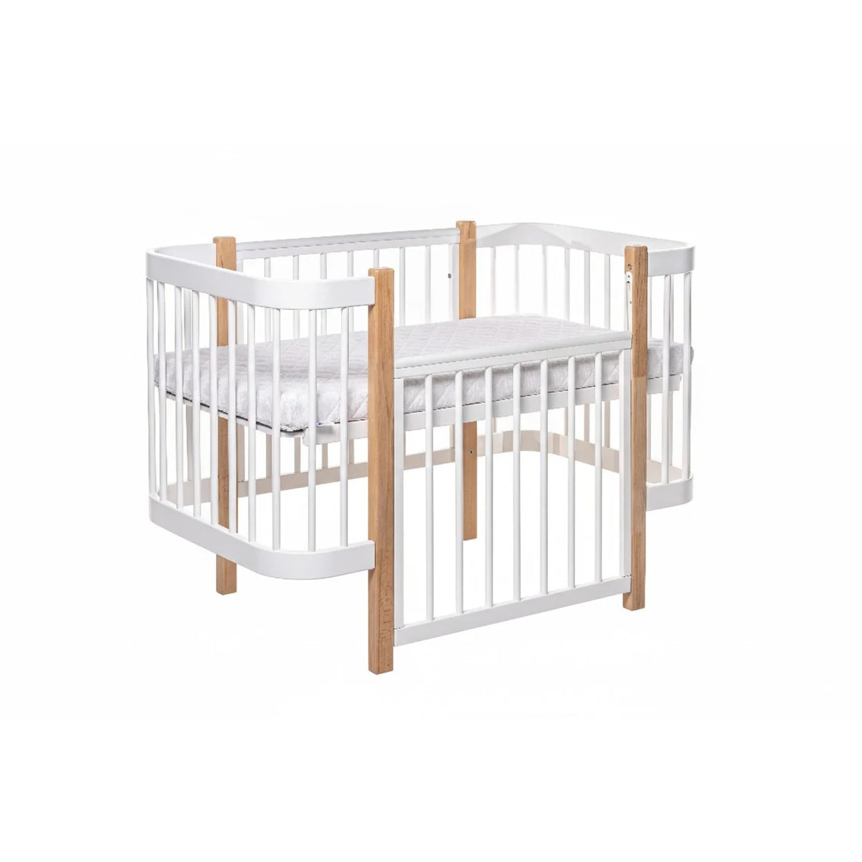 Ledikant ELIN - Naturel/Wit