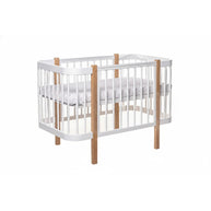 Ledikant ELIN met Dreemsy matras - Naturel/Wit