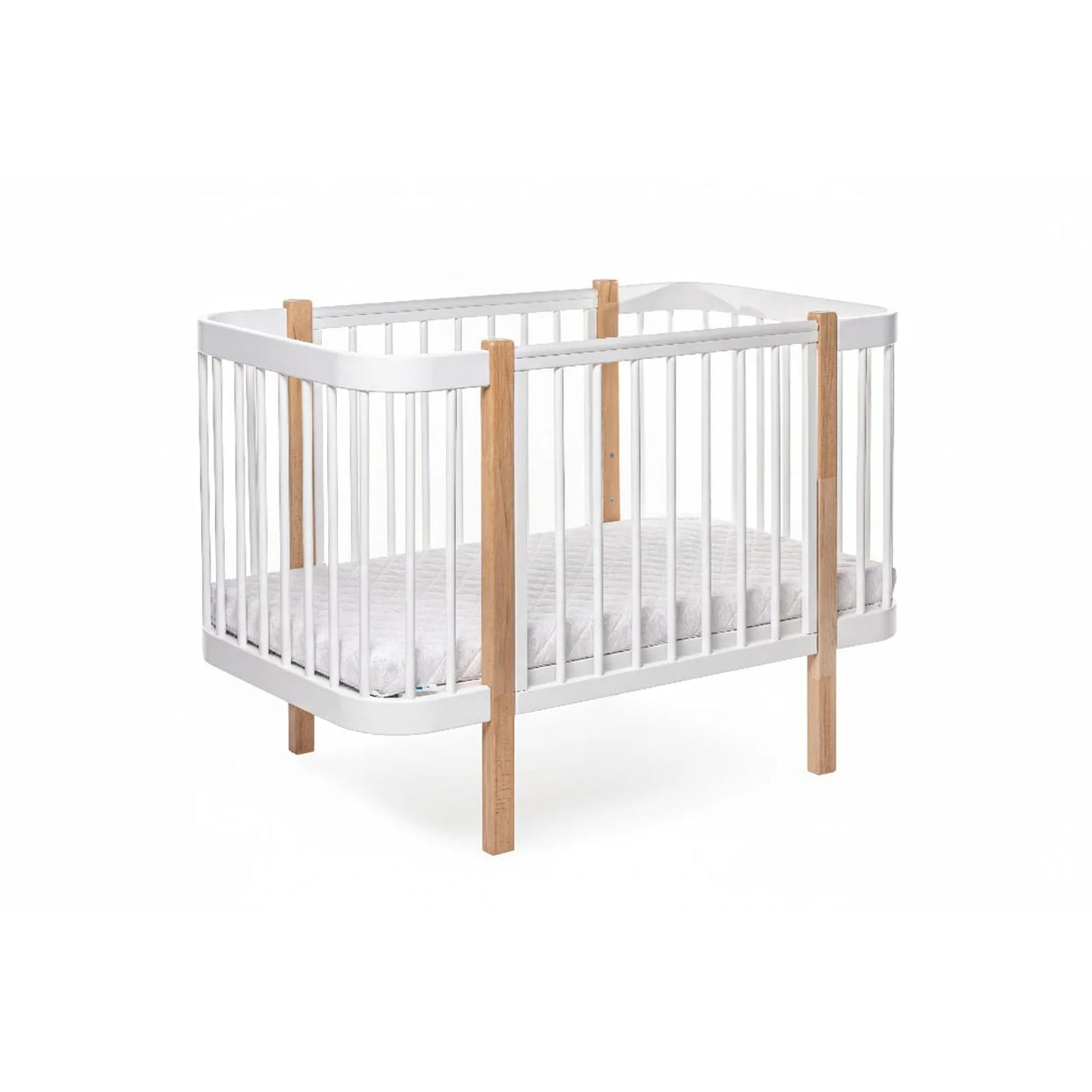 Ledikant ELIN met Dreemsy matras - Naturel/Wit